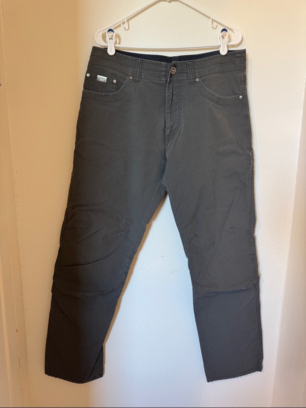 Kuhl Men's Straight Pants in Dark Charcoal